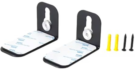 Fegtrtyoa Soporte de Pared para Barra de Sonido en Forma de L con Base de Bandeja Metálica