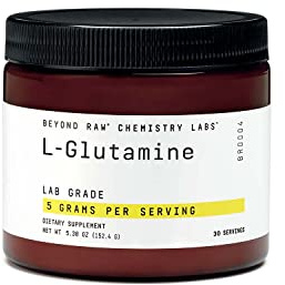 Beyond RAW Chemistry Labs L-Glutamine Powder, Supports Muscle Function, Lab Grade, 30 Servings