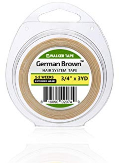 WALKER TAPE 19 mm högkvalitativ självhäftande rulle, dubbelsidig självhäftande effekt för peruker och toupets