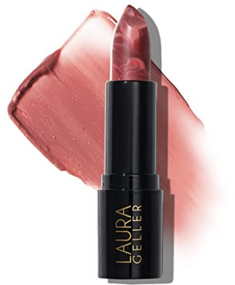 LAURA GELLER NEW YORK Italian Marble Sheer Lipstick - Honey Bun - Hydrating & Lightweight - Vitamin E & Caster Seed Oil - Cream Finish