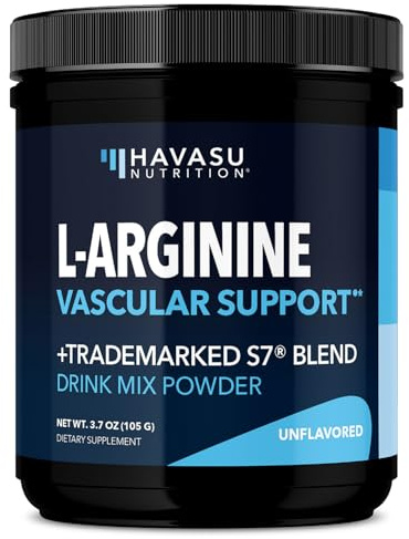 L-Arginine Powder - Nitric Oxide Supplement for Men and Women with L-Citrulline and Beet Root - Pre and Post Workout Support for Endurance and Recovery - Unflavored, 1 Month Supply (30 Scoops)