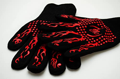 1Paar Grill~ und Ofenhandschuhe Hitzebeständig bis 800°C