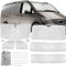 10 Piezas Parasol para Parabrisas Reemplazo para M-ercedes B-ENZ Clase V III W447/Viano (LWB) 2014-2024, Cubierta Pantalla Ventana Delantera Reemplazo, Juego de Protector de Parabrisas
