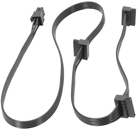 Câble d'alimentation pour disque dur 6 broches mâle SATAX3 15PinSATA câble d'alimentation corsair RM RMX module