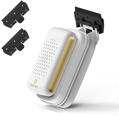 fishkeeper Aimant Aquarium Nettoyage, Mise à niveau du puissant lave vitre magnétique aquarium, raclette aquariums pour anti algue aquariums avec 2 scrapers amovibles