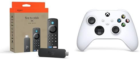 Amazon Fire TV Stick 4K + Xbox Robot White Controller + 1 Month Game Pass Ultimate