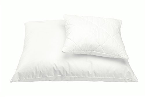 Kopfkissen Schlafkissen 100% Baumwolle Steppkissen mit Reißverschluss Kissen weiß für Allergiker atmungsaktiv 40x40 40x60 50x60 50x70 70x80 Premium Qualität Öko-Tex Standard (40 x 60 cm)