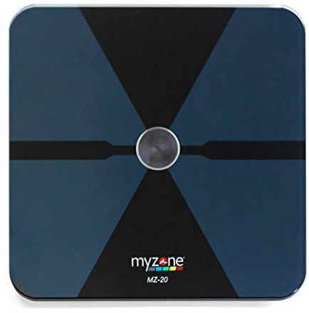 MYZONE MZ-20 Bluetooth Home Digital Bathroom Scales (Black) - High Precision Body Fat and Muscle Mass Measurement