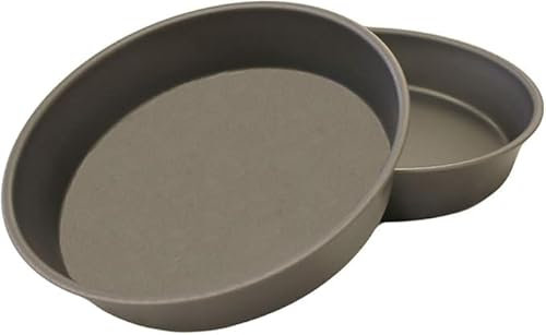Great British Bakeware 2 Pack 9 Deep Superior Double Coated Non-Stick Victoria Sandwich Cake Tin, Baking, Oven Safe, Round Cake Tin, Fixed Base, PFOA & BPA Free Cookware, Made in England