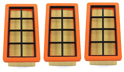 MCHNIC 3 Stück Flachfaltenfilter Staubsaugerfilter für Kärcher AD2 AD2 Battery, AD3 AD3 Premium AD 3.000 AD 3.200, AD4 Premium Mehrzwecksauger Trockensauger Staubsauger Ersetzt 6.415-953.0