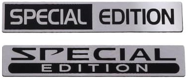 2 st special/begränsad upplaga emblem bilbricka 3D metall bil baklucka stänkskärm bricka dekal klistermärke svart 9,9 cm bokstav bricka logotyp för fordon, bil, lastbil, SUV biltillbehör