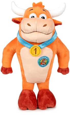 Grand Prix - Peluche Vaquilla María Fernanda de 20 cm, Personaje del Programa de Televisión Grand Prix, Idea de Regalo, Juguete Oficial, Apto para Todas Las Edades, Famosa (760024282)