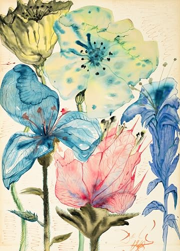 Papel de arroz ‘Fleurs’, 29 x 40cm (1pc) - para Muebles Póster Decoupage by CRAFT KREATIVELY