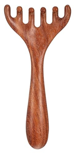 Masseur de tête en bois Peigne en bois pour soulager le stress Appareil de massage portable du cuir chevelu