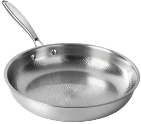 Lpsdssre Sartén, mango cómodo, 30 cm, utensilios de cocina sin, bandeja de inducción de titanio, resistente a los arañazos, para cocinar estufa de tortilla para el desayuno huevos de pescado