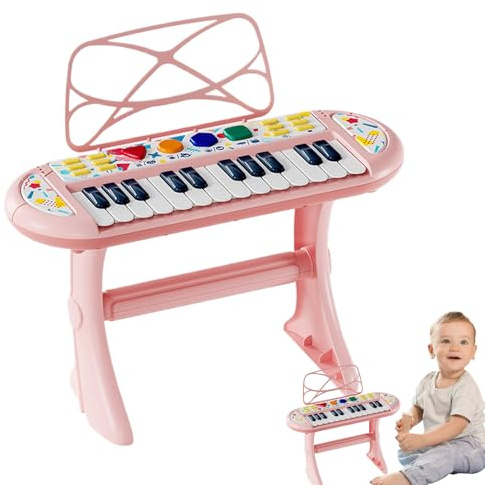 Clavier De Piano pour – ABS Électronique 40x34x15cm | Jouet SmallKeyböard Piaño | Instrument De Musique Éducatif pour Salon, Chambre À Coucher, Salle De Classe, Scène, Garçons, Filles, Élèves