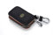 YIKA Echtes Leder Autoschlüssel VIP - Logo Etui Holder Tragbar Auto Schlüssel Tasche KFZ Schlüssel Kette Coin Holder Zipper Case Fernbedienung Wallet Tasche (Schwarz)