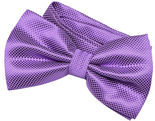 DonDon papillon da uomo 12 x 6 cm già legato e infinitamente regolabile - porpora I