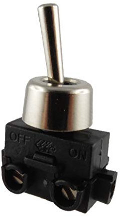 250V 2A Wippschalter Ein/Aus mit Metall Befestigungsmutter (2)