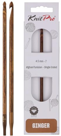 KnitPro Ginger Afghan/Tunisian Crochet Hook | 4.50mm