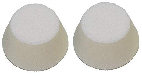 Proxxon 29096 Profi-Polierschwamm Hart 2 Stück Klett Ø50mm Weiß