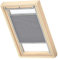 VELUX Original Dachfenster Plissee für S08, Grau, mit Grauer Führungsschiene