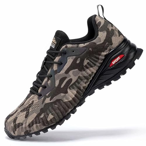 Kricely Zapatillas Trail Hombre Antideslizante Senderismo Camuflaje 50