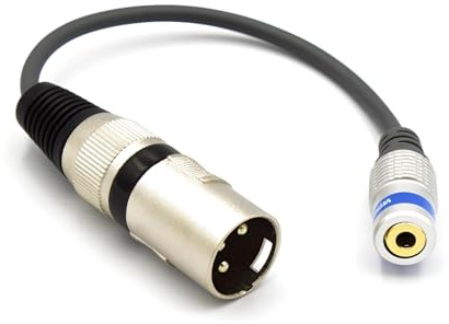 VITALCO TRRS to XLR Microphone Adapter Mini Jack 3.5 TRRS Female to 3 Pin XLR Male Cable