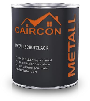 CAIRCON Metallschutzlack 3in1 Rostschutzfarbe für Metall – Grundierung, Rostschutz & Lack – Farblos 750ml
