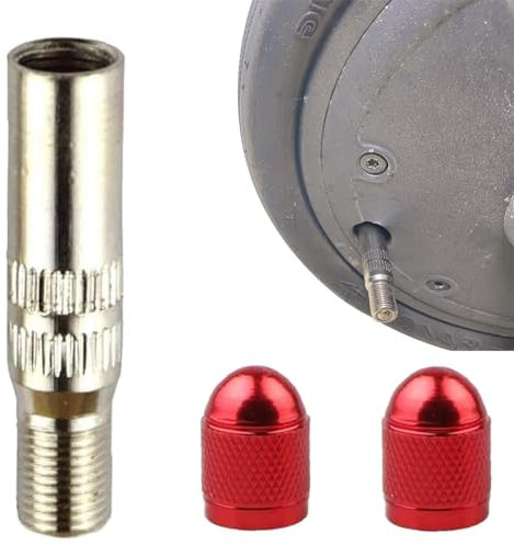 Fc'Noqgn Pezzi in Metallo Valve Extender Pneumatico, Adattatore prolunga valvola Pneumatico, Pneumatico Adattatore valvola Aria prolunga per Auto Camion Camper