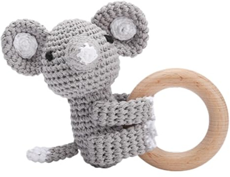 Babyrassel glidning bebis hängselhäkelte babyfilt handgjord ring ring baby ring ring baby leksak för pojkar och flickor