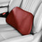 POKSRI 1P Cojin Lumbar de Suede para Coche, Oficina, Sofa, Espuma viscoelástica,39x22cm,Soporte Lumbar, Decoración, Respaldo Cojín (Vino)