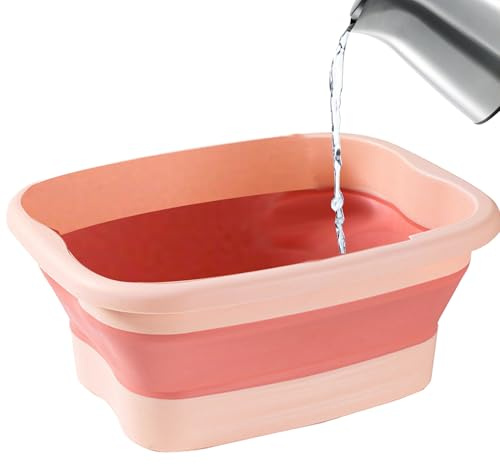 Vasca da bagno pieghevole per piedi, massaggiatore per piedi, vasca idromassaggio per piedi, vasca da bagno per piedi e spa, vasca da bagno portatile per donne, bambini, uomini, ingresso in piscina
