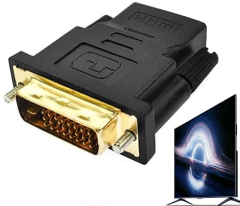 DVI-I-adapter - 1080P manlig till manlig dubbelriktad omvandlare, högupplöst multimedieanslutning | Stabil signalöverföringsadapter för TV-box, datorskärm, PC, utgång