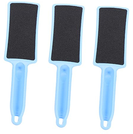 HONMEET Raspa per Piedi Doppia Faccia 3 Pezzi Design Ergonomico in Plastica per Rimuovere Calli Duri Uso Domestico da Viaggio
