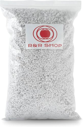 R&R SHOP – Perlite Espansa Media, PH Neutro Ideale per Il Giardinaggio, Germinazione, Areazione Migliorando la Crescita delle Piante (10 Litri)