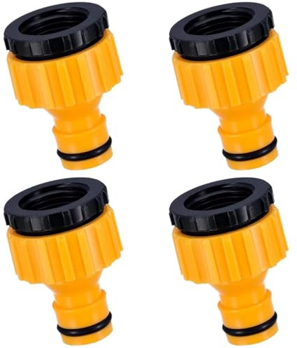 4Pcs Garden Hose Tap Connectors Set - Universal Fit, Leak-Free, Easy Installation & Durable Outdoor Hose Adapter