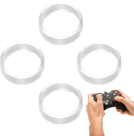 Genomskinliga joystickskydd | Spel Joystick Ring Genomskinligt skydd | Säkert skyddande skydd spelplatta Stick Skal för entusiaster Tonåring Familj Vänner