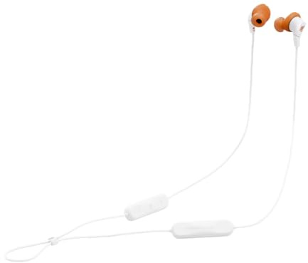 JBL Endurance Run 3 Auriculares Deportivos inalámbricos con Bluetooth, 25 Horas de autonomía, tecnología FlipHook y TwistLock, Resistencia al Polvo y al Agua IP65, micrófono y Mando, Blanco