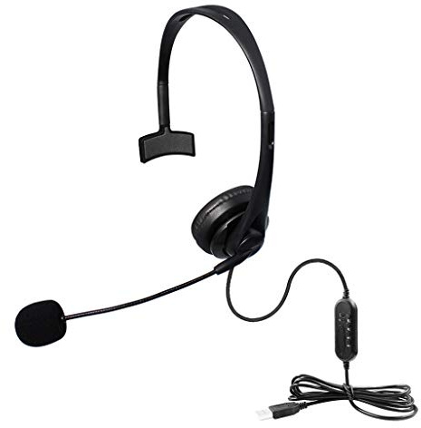 LLINthy Auriculares intrauditivos para teléfono inteligente con cancelación de ruido, control de volumen, auriculares deportivos estéreo para PC, auriculares USB con micrófono