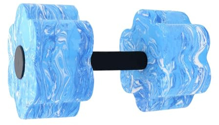 Mancuernas acuáticas para aeróbic: mancuernas de espuma para fitness, pesas de entrenamiento de ejercicio en la piscina, equipo acuático, equipo de natación para tonificación muscular, herramienta de