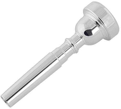 Missmore Silver Trumpet Mouthpiece 3C 5C 7C Size Instrument Accessory for Bach (3C-Silver)