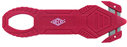 Wedo 078864 Cortador de Papel de Aluminio Safety Basic, 17 G, Rojo