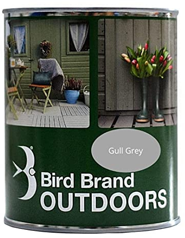 Bird Brand Outdoor Garden Paint Satin Finish (2.5L Gull Grey)