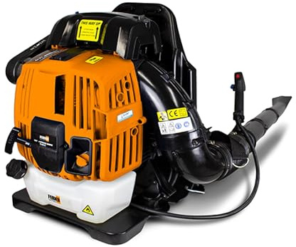 FEIDER FSDT75 – Aspirador de Hojas de Gasolina 75,6 cm³ 310 km/h 1120 M³/H batería – soplador de Hojas con arnés Trasero – Puster con Motor de 4 Tiempos – Aspiradora eléctrica – Herramienta de jardín