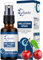 Vihado Melatonin Spray - Premium: Bis zu 5-fach höher dosiert - 180 Tage Vorrat - Melatonin Spray hochdosiert mit Lavendel ohne Alkohol - vegan, 30 ml