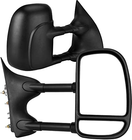 YITAMOTOR Tow Mirrors Compatible with 1999-2016 Ford F250 F350 F450 F550 Super Duty, 2001-2005 Ford Excursion Maually Adjustable Pair Set