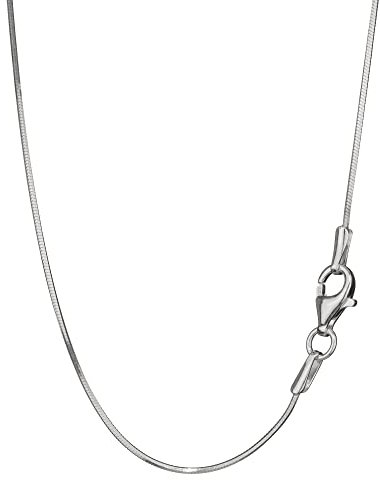 NKlaus 45cm Schlangenkette 925 Silber elegante Halskette filigrante Breite 0,8mm Collier 2,8g schwer 8408