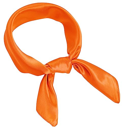 Pistha Chiffon Scarf Square Satin Neck Scarf Handkerchief 23.6 inch