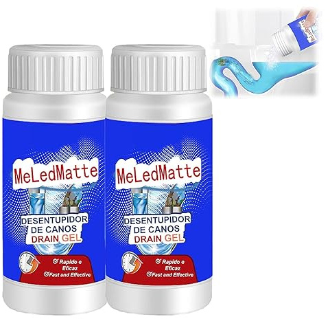 Hliloy Potente Agente di Dragaggio per Tubi, Sblocca gli Scarichi Intasati, Efficace Sblocco dei Tubi, Soluzione di Pulizia dello Scarico, Senza Profumo, Solido